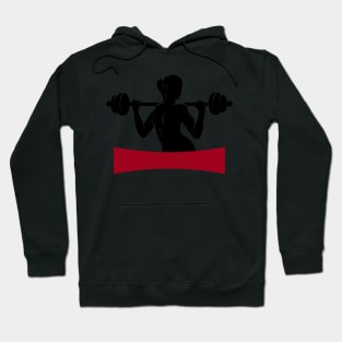 Fitness Center or Gym Emblem Hoodie